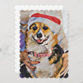 サンタポーズ来は町に行く 招待状 (正面/裏面)