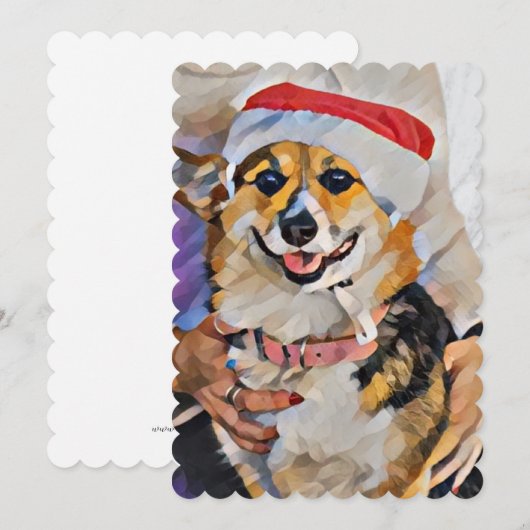 サンタポーズ来は町に行く 招待状 (正面/裏面)