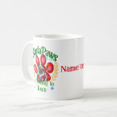 サンタポーズ来は町へ、クリスマスポーズ コーヒーマグカップ (正面左)