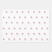 サンタポーズ-かわいい犬のテーマクリスマス ラッピングペーパーシート (正面)