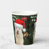 サンタポーズ – ハスキードッグクリスマス紙カップ 紙コップ (右)