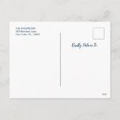 サンタポーズ | 猫おもしろいと犬のペット写真 シーズンポストカード (裏面)