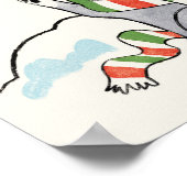 サンタポーズ |親しい休日を過ごす ポスター (角)