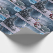 サンタポーラベアラッピング紙 ラッピングペーパー (角)