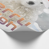 サンタポーラベア |クリスマスのラッピング紙 ラッピングペーパー (角)