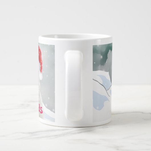サンタポーラベア |クリスマスジャンボマグカップ ジャンボコーヒーマグカップ (裏面)
