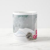 サンタポーラベア |クリスマスジャンボマグカップ ジャンボコーヒーマグカップ (正面)