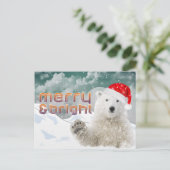 サンタポーラベア |クリスマスポストカード シーズンポストカード (スタンド正面)