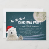 サンタポーラベア |ベアリークリスマスサンタレー 招待状 (正面)