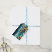 サンタポーラ表現クリスマスイブ ギフトタグ (より糸付き)