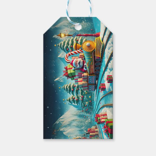 サンタポーラ表現クリスマスイブ ギフトタグ (正面)