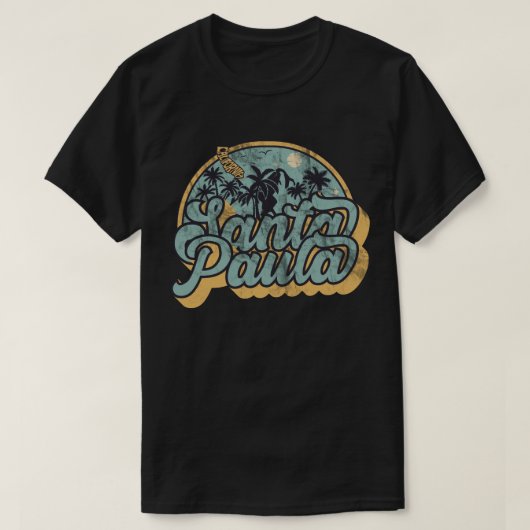 サンタポーラ カリフォルニア Tシャツ (デザイン正面)