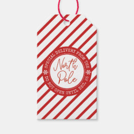 サンタポールクリスマスからの特別な配達 ギフトタグ
