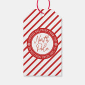 サンタポールクリスマスからの特別な配達 ギフトタグ (裏面)