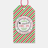 サンタポールクリスマスからの特別な配達 ギフトタグ (正面)