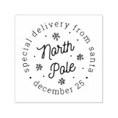 サンタポールクリスマスからの特別な配達 セルフインキングスタンプ (デザイン)