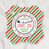 サンタポールクリスマスからの特別な配達 フェイバータグ (正面)
