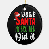 サンタマイ親愛ブラザー家族のクリスマスにやった セラミックオーナメント (左)