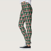 サンタマウスグリーンクリスマスレギンス レギンス (左)