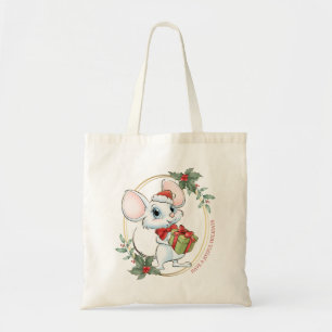 サンタマウスサンタキャットクリスマストートバッグ トートバッグ