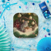 サンタマウス準備ギフト紙プレート ペーパープレート (パーティー)