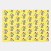 サンタマウス ラッピングペーパーシート (正面3)