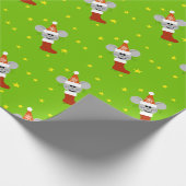 サンタマウス 子供のクリスマス ラッピングペーパー (角)