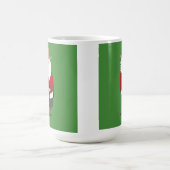 サンタマグの緑のカウボーイ! コーヒーマグカップ (中央)