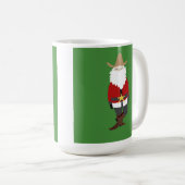 サンタマグの緑のカウボーイ! コーヒーマグカップ (正面右)
