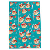 サンタマグカップ+クッキーのクリスマス ミディアムペーパーバッグ (裏面)