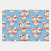 サンタマグカップ+クッキークリスマスギフトラッピング紙 ラッピングペーパーシート (正面3)