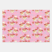 サンタマグカップ+クッキークリスマスギフトラッピング紙 ラッピングペーパーシート (正面2)