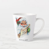 サンタマグカップ、ヴィンテージ名コーヒーマグカップ カフェラテマグ (右)