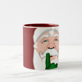 サンタマグコーヒーカップフェスティバルクリスマスサンタカップ ツートーンマグカップ (中央)