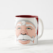 サンタマグコーヒーカップフェスティバルクリスマスサンタカップ ツートーンマグカップ (正面右)