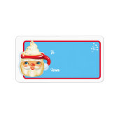 サンタマグスのクリスマスプレゼントのラベル – ホイップクリーム ラベル (正面)