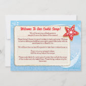 サンタマグスクリスマスクッキー交換招待状 招待状 (裏面)