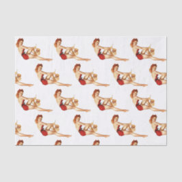 サンタマスクで女の子をピンアップ 薄葉紙