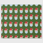 サンタマスクエラッピング紙 ラッピングペーパー (フラット)