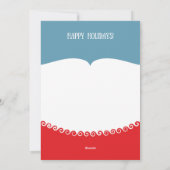 サンタマスクピースアウト2022クリスおもしろいマスホリデー シーズンカード (裏面)