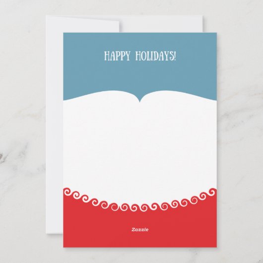 サンタマスクピースアウト2022クリスおもしろいマスホリデー シーズンカード (裏面)