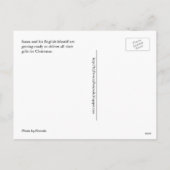 サンタマスティフ犬クリスマスポストクロッシング シーズンポストカード (裏面)