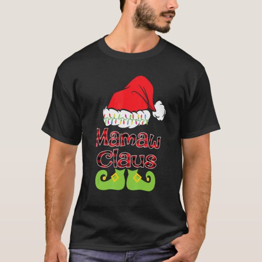 サンタマムクロースクリスマスマッチングファミリー Tシャツ (正面)