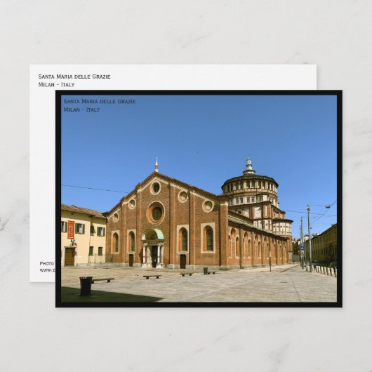 サンタマリアデッレグラジー教会 – ミラノ ポストカード (正面/裏面)