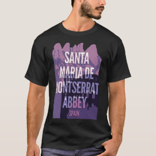 サンタマリアデモンセラットアビー – スペイン Tシャツ