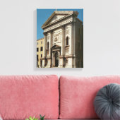 サンタマリアデラ教会のファサード キャンバスプリント (インサイチュ (リビング))