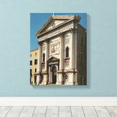 サンタマリアデラ教会のファサード キャンバスプリント (インサイチュ (ウッドフロア))