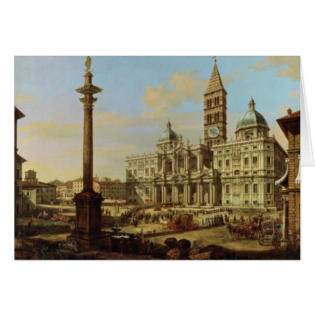 サンタマリアMaggiore、ローマ1739年 (正面横)
