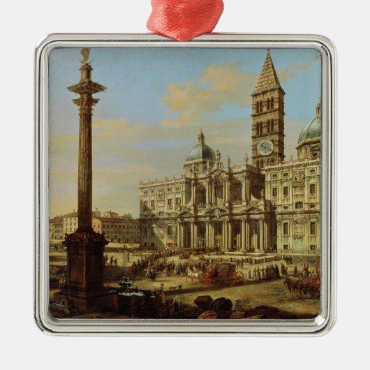 サンタマリアMaggiore、ローマ1739年 メタルオーナメント (正面)