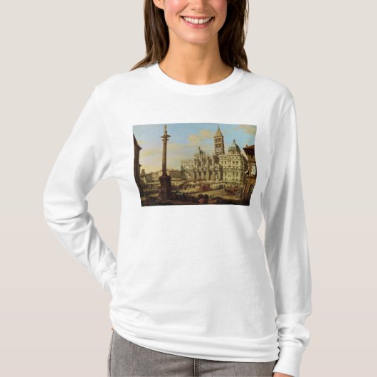 サンタマリアMaggiore、ローマ1739年 Tシャツ (正面)